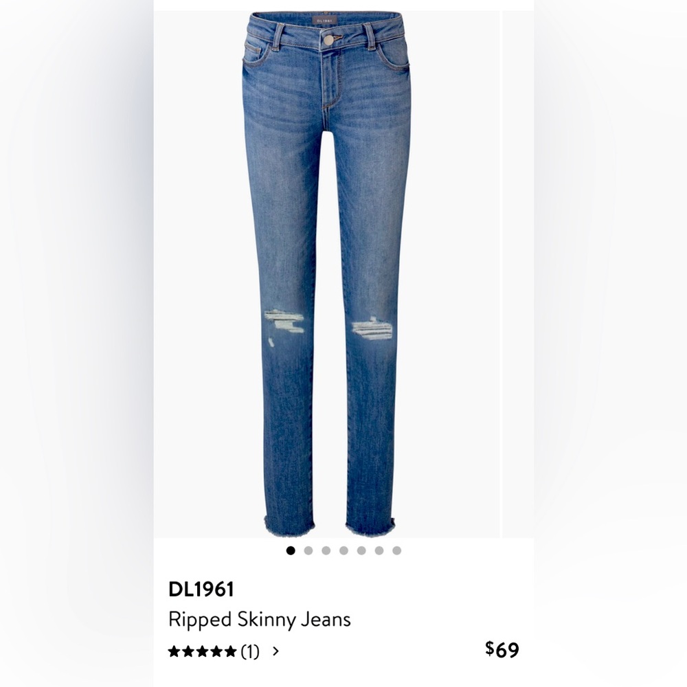 Kids DL1961 jeans, girls, size 7, slim-fit, adjustable waistband